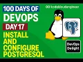 Day 17 Install and Configure PostgreSQL KodekloudEngineer