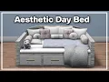 Aesthetic Day Bed BUILD HACK - Bloxburg