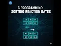 sorting an array in c programming by using vscode