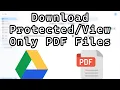 Hoe u alleen-lezen PDF-bestanden van Google Drive kunt downloaden