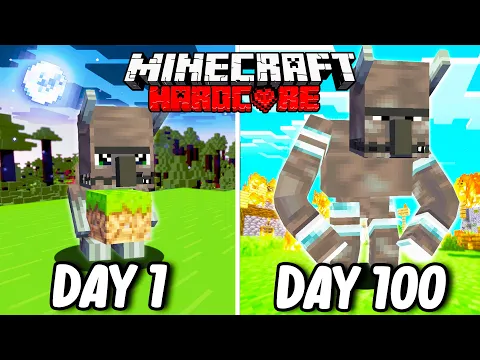 I Survived 100 Days as a RAVAGER in Hardcore Minecraft Minecraft Hardcore 100 Days