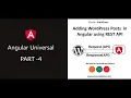 Connect WordPress Post with angular using API Angular Universal Part 4
