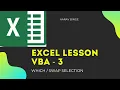 Microsoft Excel VBA Lesson - 3