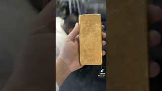 أسمع صوت الذهب بسم الله ماشاء الله مصنع الخليج لصياغة الذهب مصنع الخليج ذهب Gold سبيكة ذهب 