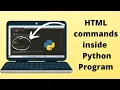 How to create and edit html file inside a python file