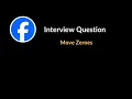 Move Zeroes Facebook Interview Question Two Pointer LeetCode 283 C