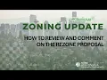 Zoning Update How to Read and Comment on Zoning Map