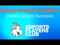 Roblox Studio Tutorial - Module Script Functions
