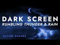 Download Lagu Rumbling Thunder and Rain Sounds for Sleeping - Black Screen | Stress Relief for Relaxing Sleep