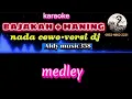 Lagu BAJAKAH + HANING | KARAOKE NADA CEWE | VERSI DJ, Medley.