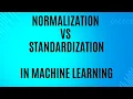 Normalization vs Standardization in Machine Learning With Examples