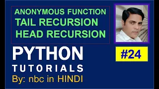 Lambda Function Types of Recursion Recursive Function IN HINDI