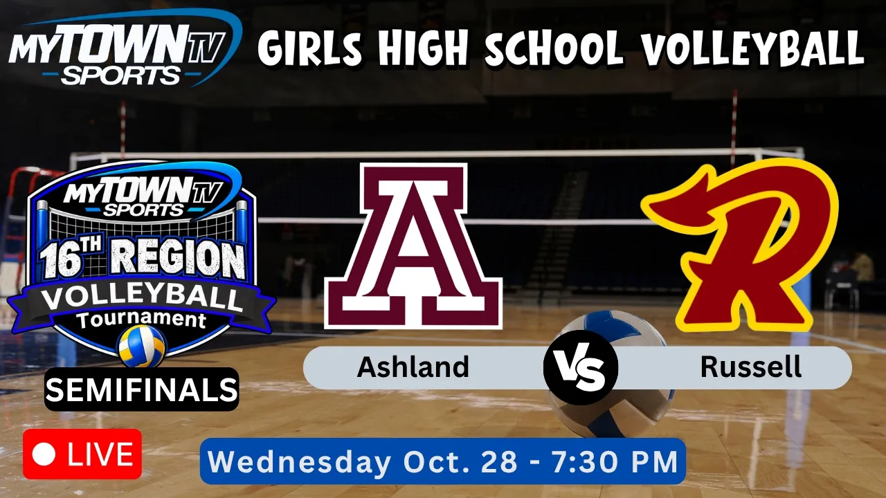 LIVE: 16th Region Volleyball Tournament Semifinals - Ashland vs Russell