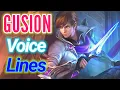 Download Lagu Gusion voice lines and quotes \\ Dialogues with English Subtitles | Mobile Legends MP3