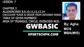 10 class computer chapter 3 Exercise programs Practical of GW BASIC Control Structures Loop table