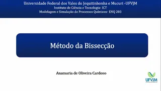 Implementação do Método da Bissecção no Scilab