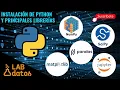 Instalacion de Python y librerias con PIP SciPy Matplotlib Pandas y Jupyter en Windows 10