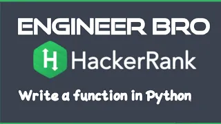 Write a function HackerRank solution in Python