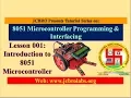 Lesson 001 Introduction to 8051 Data Bus Memory Addressing