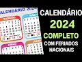 COMPLETE 2024 CALENDAR WITH NATIONAL HOLIDAYS