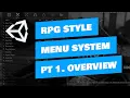 Unity RPG Inventory Menu System Overview