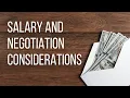 Salary Negotiation Considerations for Transitioning Military