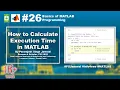 How to Calculate Execution Time in MATLAB
