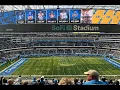 Sofi Stadium 300 Level Seating Section 329 row 2 View from my seat