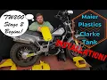 TW200 Maier Plastics Clarke Fuel Tank Install