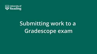 Submitting to Gradescope via a computer browser