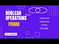 Figma Tutorial Boolean Operations