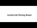 JavaScript Dialog Boxes alert box in JavaScript practical of alert box