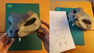 Cómo Hacer un Antifaz de Serpiente 🐍 | Máscara 3D con Cartulina + Plantilla PDF