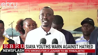 Siaya Youths Urge Leaders To Prioritise Development Over Tribal Politics. #ebrunews