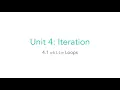AP CSA 4 1 a while Loops