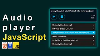 Audio Player with Playlist Using JavaScript Music Player Web App Using JavaScript