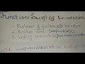 Function to Swap Two Variables