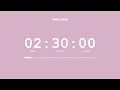 2 5 Hour Timer Pastel Pink Screen Countdown 2 Hour 30 Minute Study Season