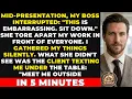 My Boss Staged A Public Attack On My Presentation To Embarrass Me - The Client Was