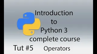 Assignment and Comparison Operators in python tut 5