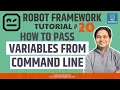 Robot Framework Tutorial - Pass Variables from Command Line