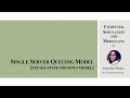 Single Server Queuing Model Steady State and 1 Model