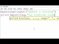 Python programe to print a string in reverse order COMPUTEREXCELSOLUTION