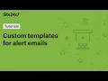 Configuring custom templates for alert emails