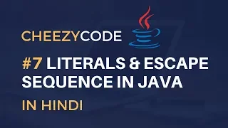 Java Literals Escape Sequence in Hindi Java Beginners Programming Tutorial Hindi -