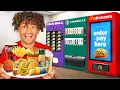 Eating Only VENDING MACHINE Food For 24 Hours