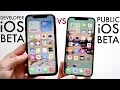 Developer iOS Beta Vs Public iOS Beta Comparison