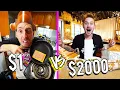 $1 VS $2,000 RESTAURANTS! *BUDGET CHALLENGE*