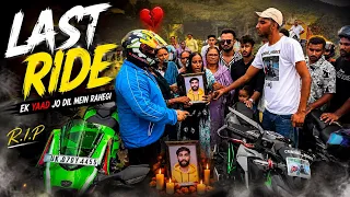 Tribute ride for Suraj ❤️‍🩹RIP .. we will always miss you 💕my editor .. my friend ♥️