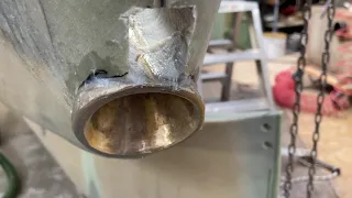 25 Feb 2023  Embeding the tail hawse pipe in NM epoxy